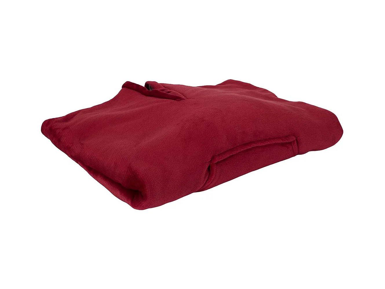Sweat à Capuche Plaid Ultra Doux Rouge Intérieur Sherpa - SANJI