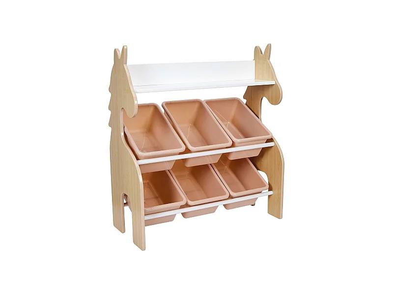 Meuble de Rangement Présentoir Licorne 6 Bacs - POSEY