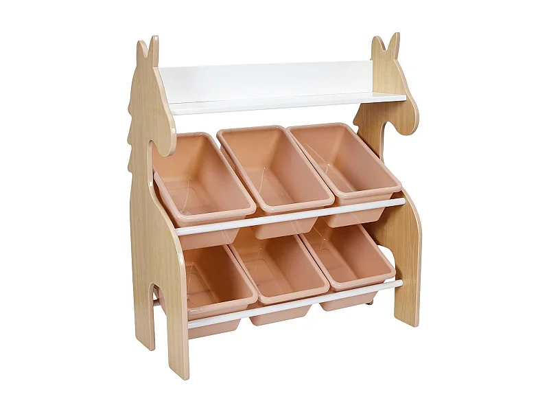 Meuble de Rangement Présentoir Licorne 6 Bacs - POSEY