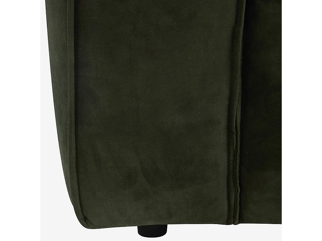 Habitat - Canapé 2 places en velours - Vert kaki - Kuti