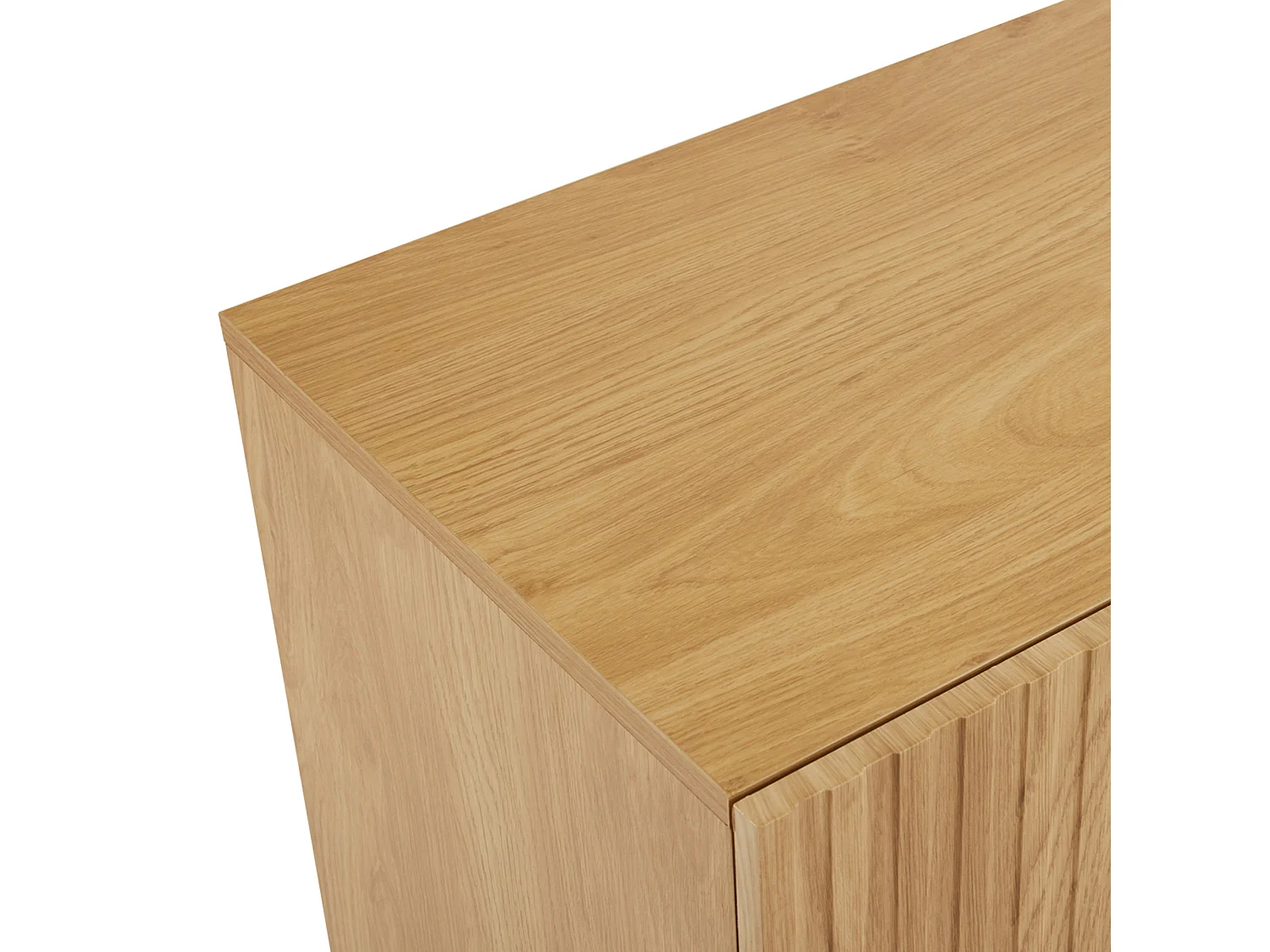 Buffet moderne 100x40x75 cm, rangement, pour le salon ou la cuisine, en panneaux de particules naturel