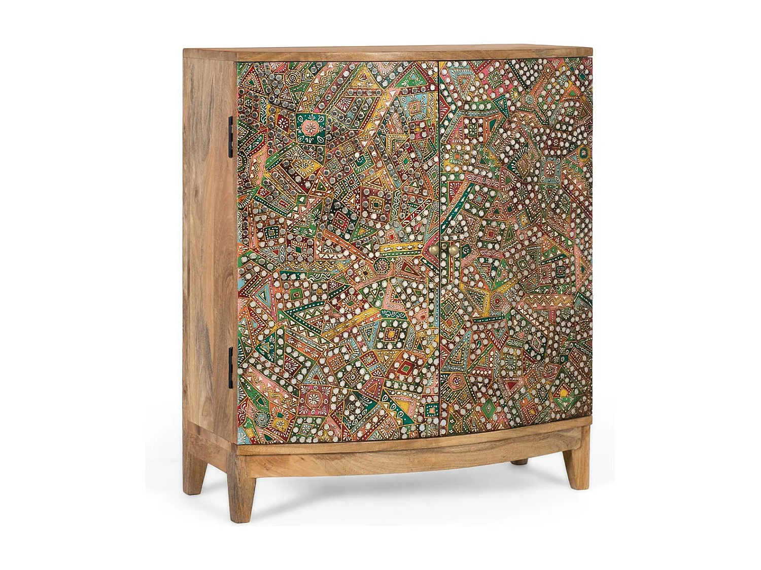 Sideboard aus massivem Mangoholz mit zwei Türen