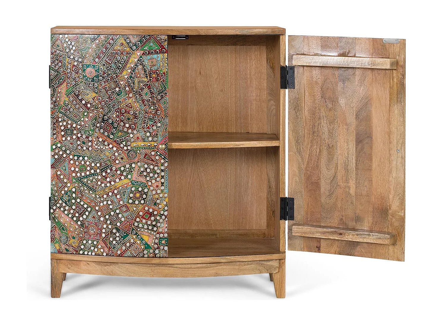 Sideboard aus massivem Mangoholz mit zwei Türen