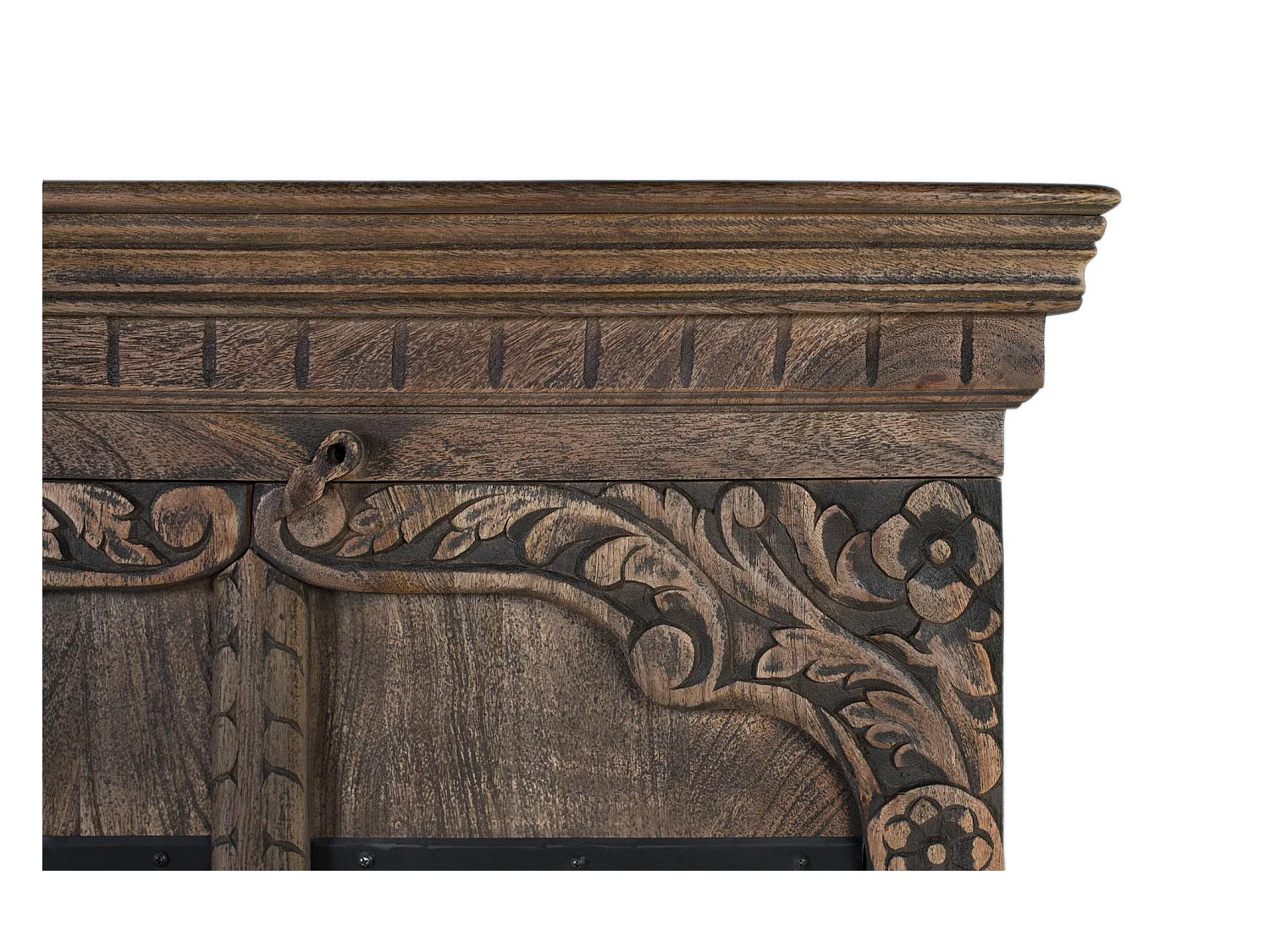 Credenza a quattro ante realizzata a mano in legno di mango