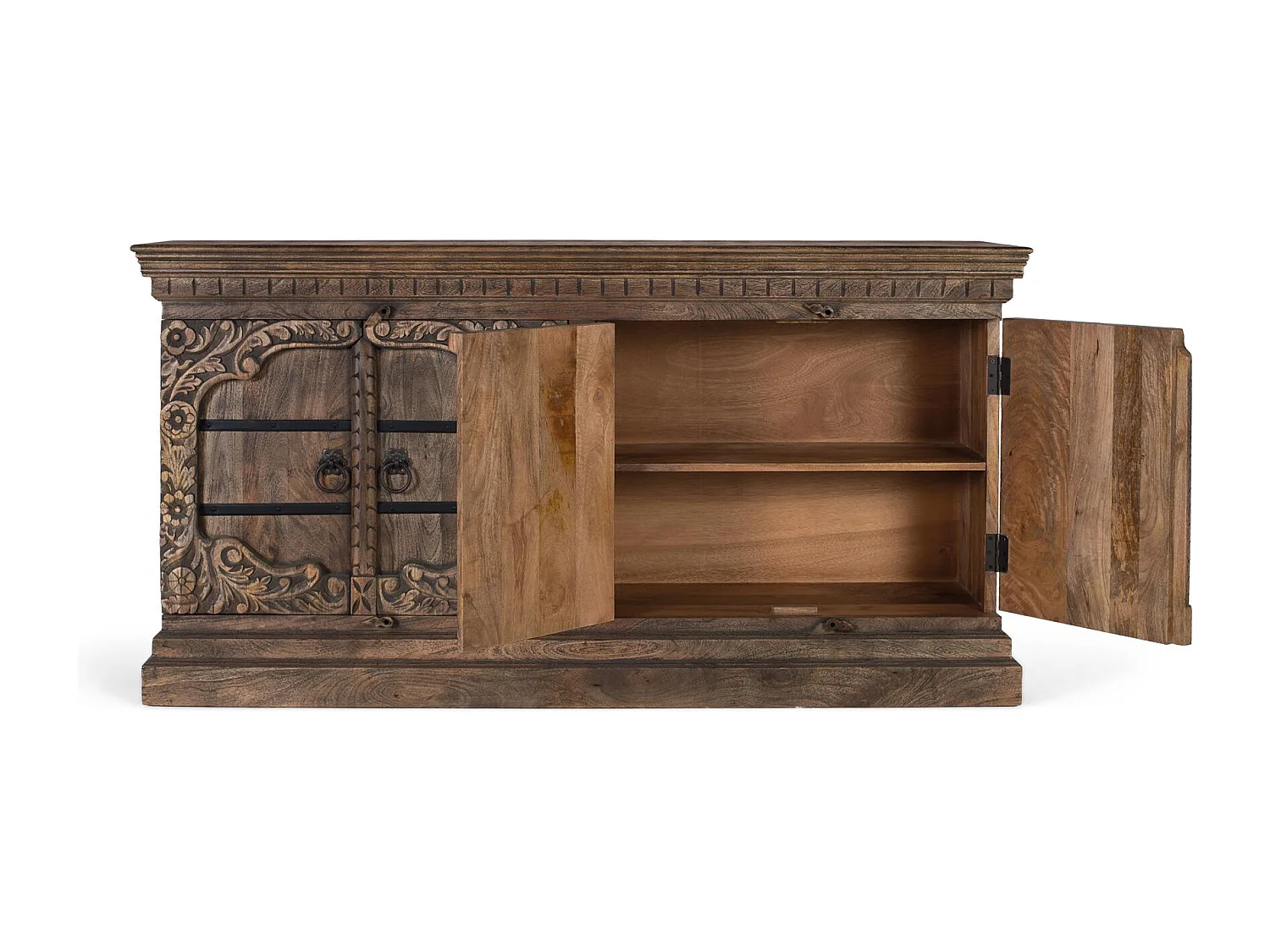 Sideboard mit vier Türen handgefertigt aus Mangoholz