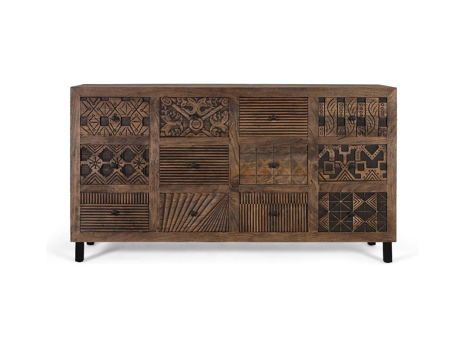 Credenza artigianale in legno massello di mango 160cm
