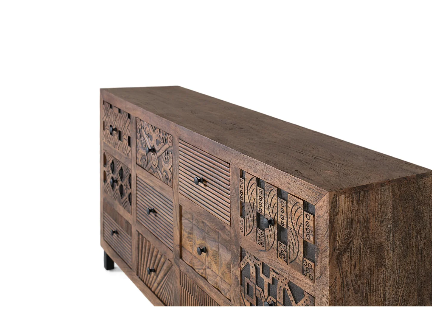 Credenza artigianale in legno massello di mango 160cm