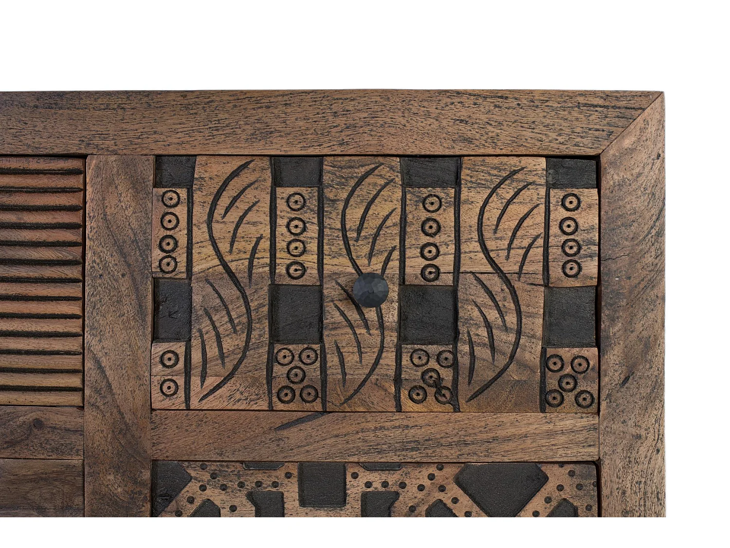 Buffet artisanal en bois de manguier massif 160cm