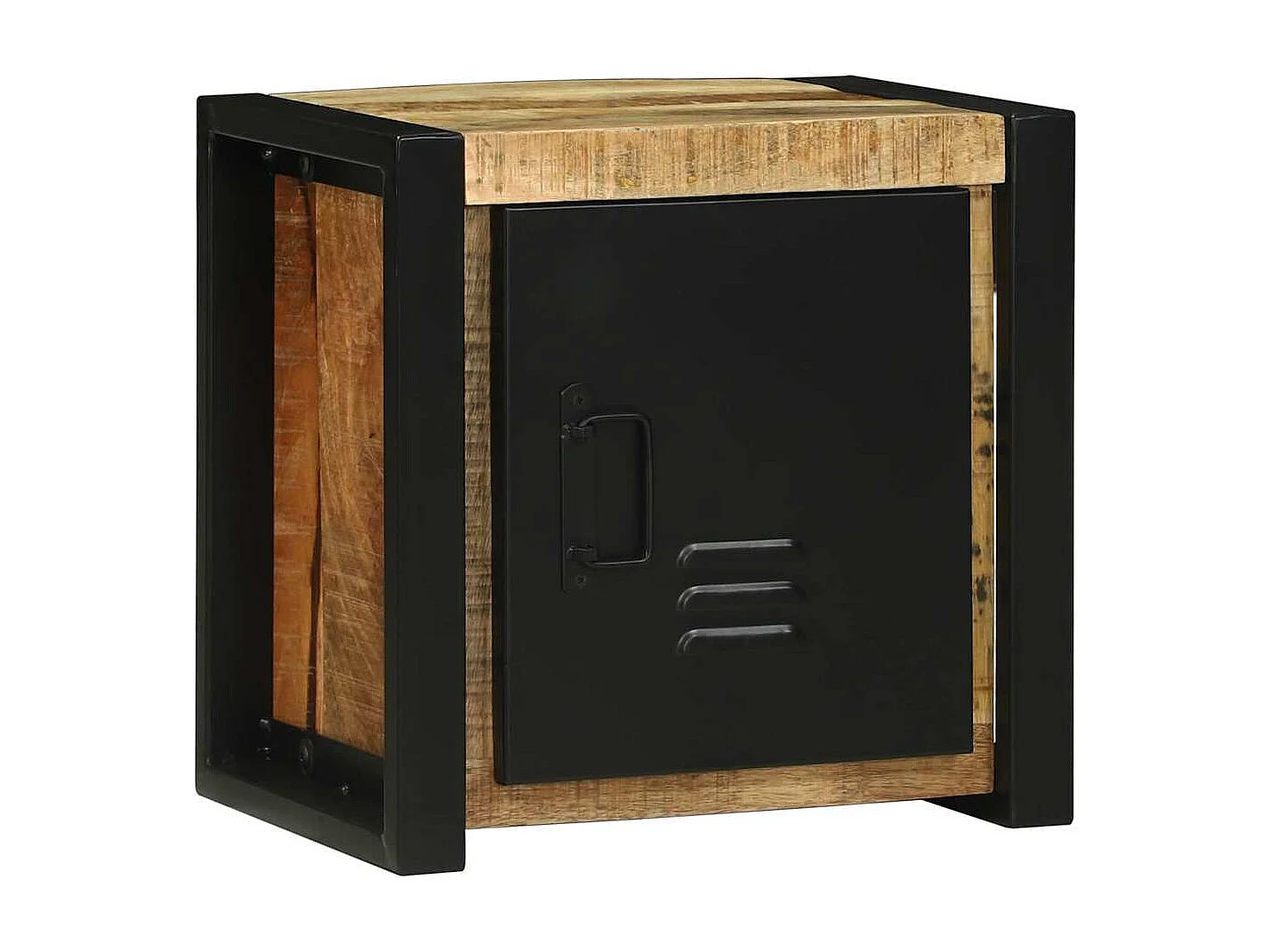 Cabinet de Salle de Bain Marron Bois de manguier massif