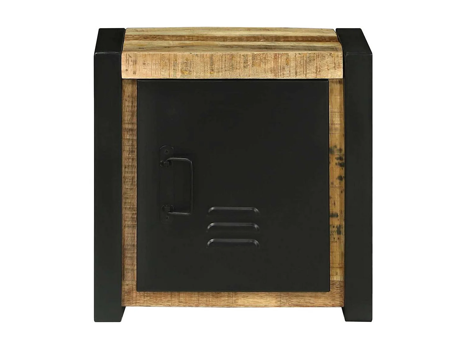 Cabinet de Salle de Bain Marron Bois de manguier massif