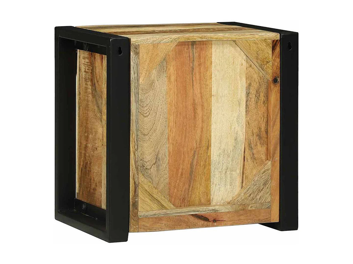 Cabinet de Salle de Bain Marron Bois de manguier massif