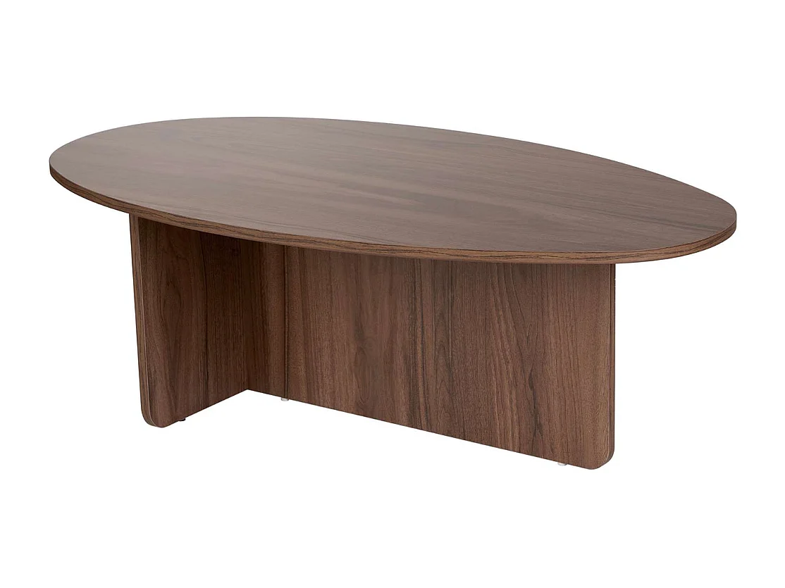 Table basse avec plateau ovale L125 cm - ANNA