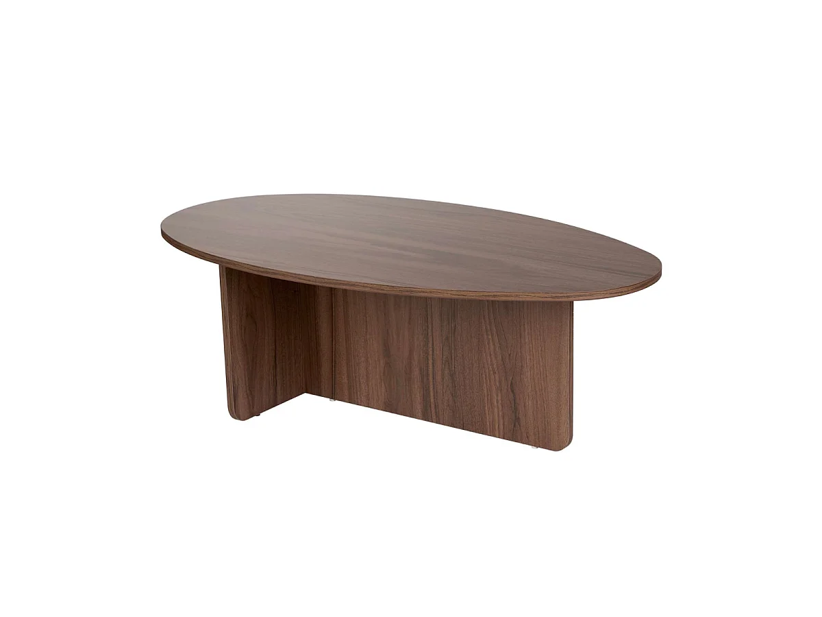 Table basse avec plateau ovale L125 cm - ANNA