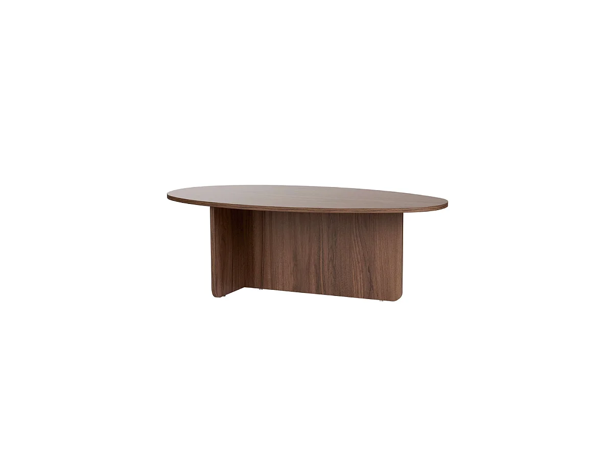 Table basse avec plateau ovale L125 cm - ANNA