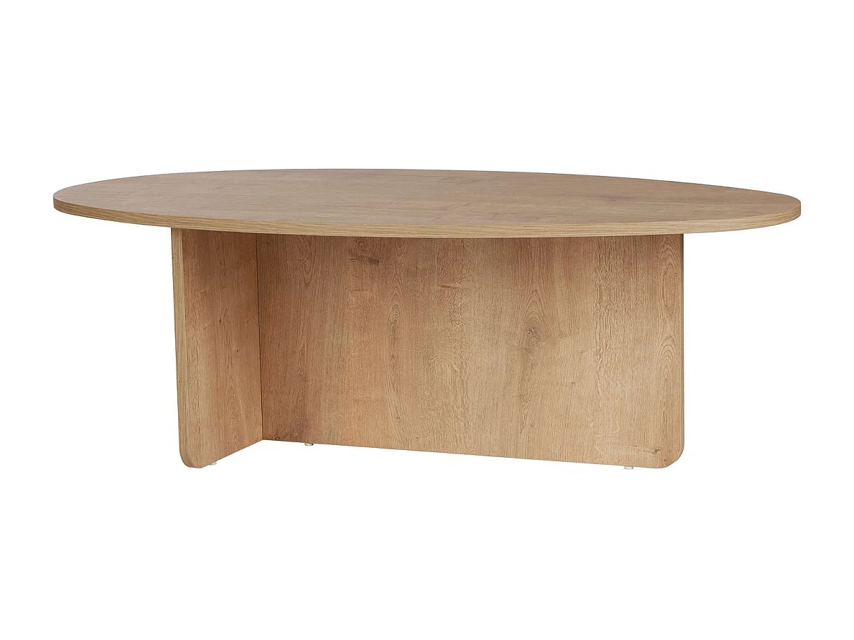 Table basse avec plateau ovale L125 cm - ANNA