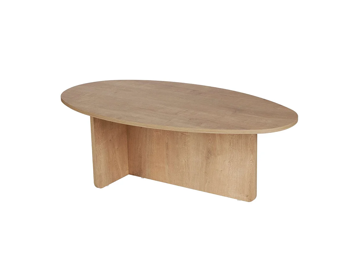 Tavolino con piano ovale L125 cm - ANNA