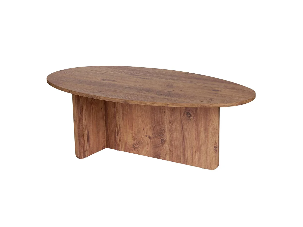 Table basse avec plateau ovale L120 cm - ANNA