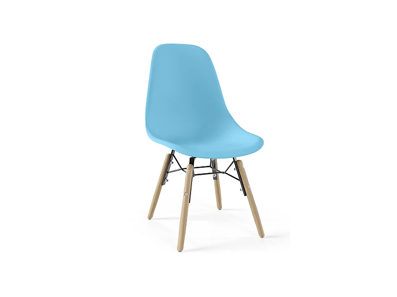 Sedia per Bambini - Design Scandinavo - Gambe in Legno - Skögur
