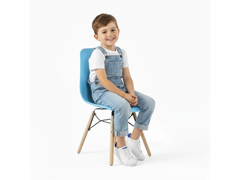 Sedia per Bambini - Design Scandinavo - Gambe in Legno - Skögur