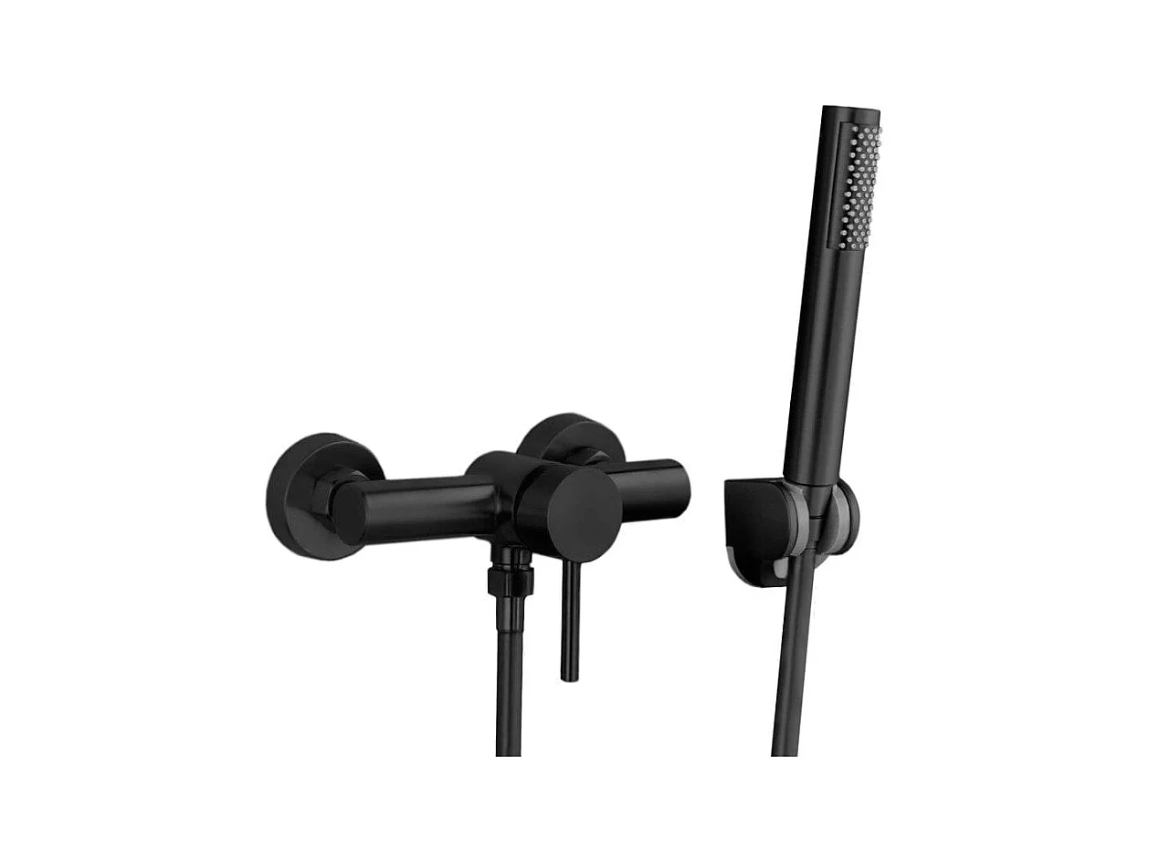 Grifo de ducha monomando QUELLÓN negro mate