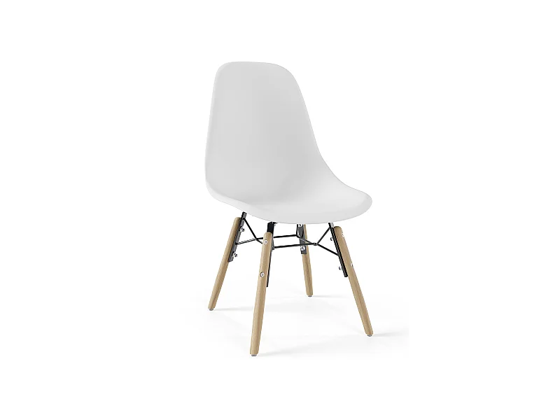 Sedia per Bambini - Design Scandinavo - Gambe in Legno - Skögur
