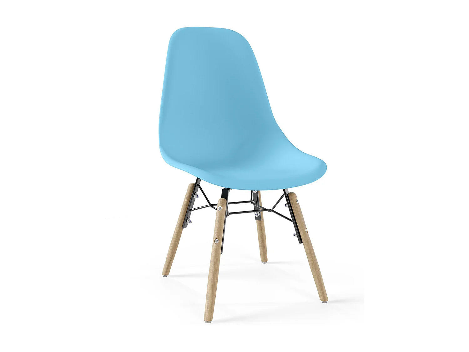 Sedia per Bambini - Design Scandinavo - Gambe in Legno - Skögur