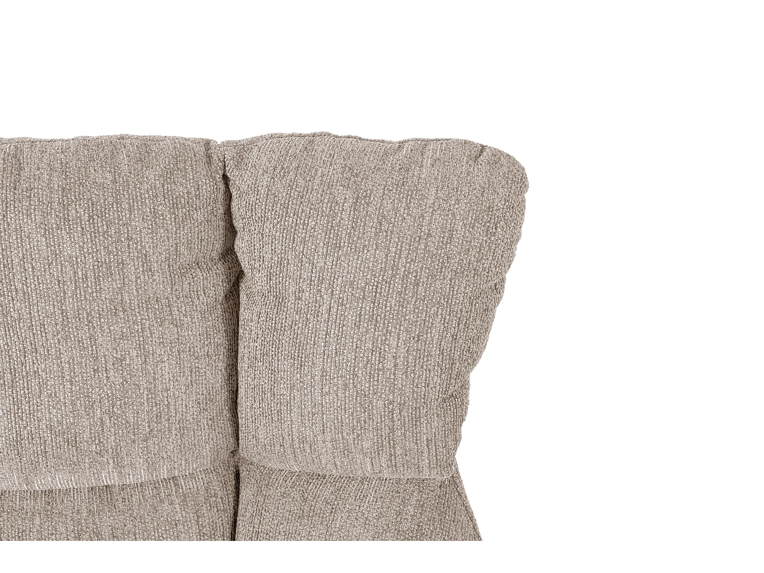 Fauteuil en tissu matelassé avec pieds en métal noir H89 cm - ODETTE