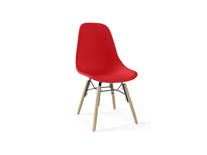 Sedia per Bambini - Design Scandinavo - Gambe in Legno - Skögur