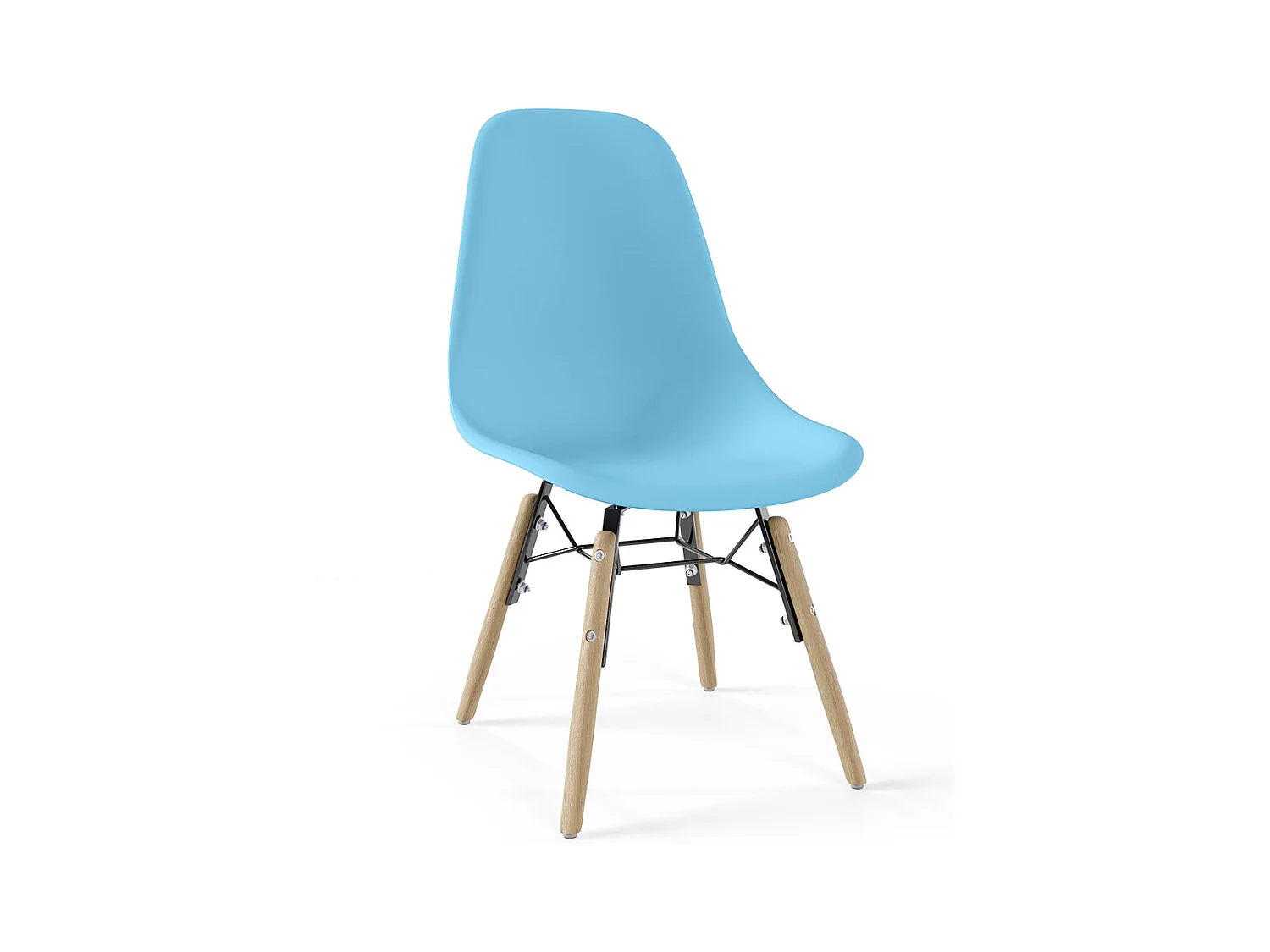 Sedia per Bambini - Design Scandinavo - Gambe in Legno - Skögur