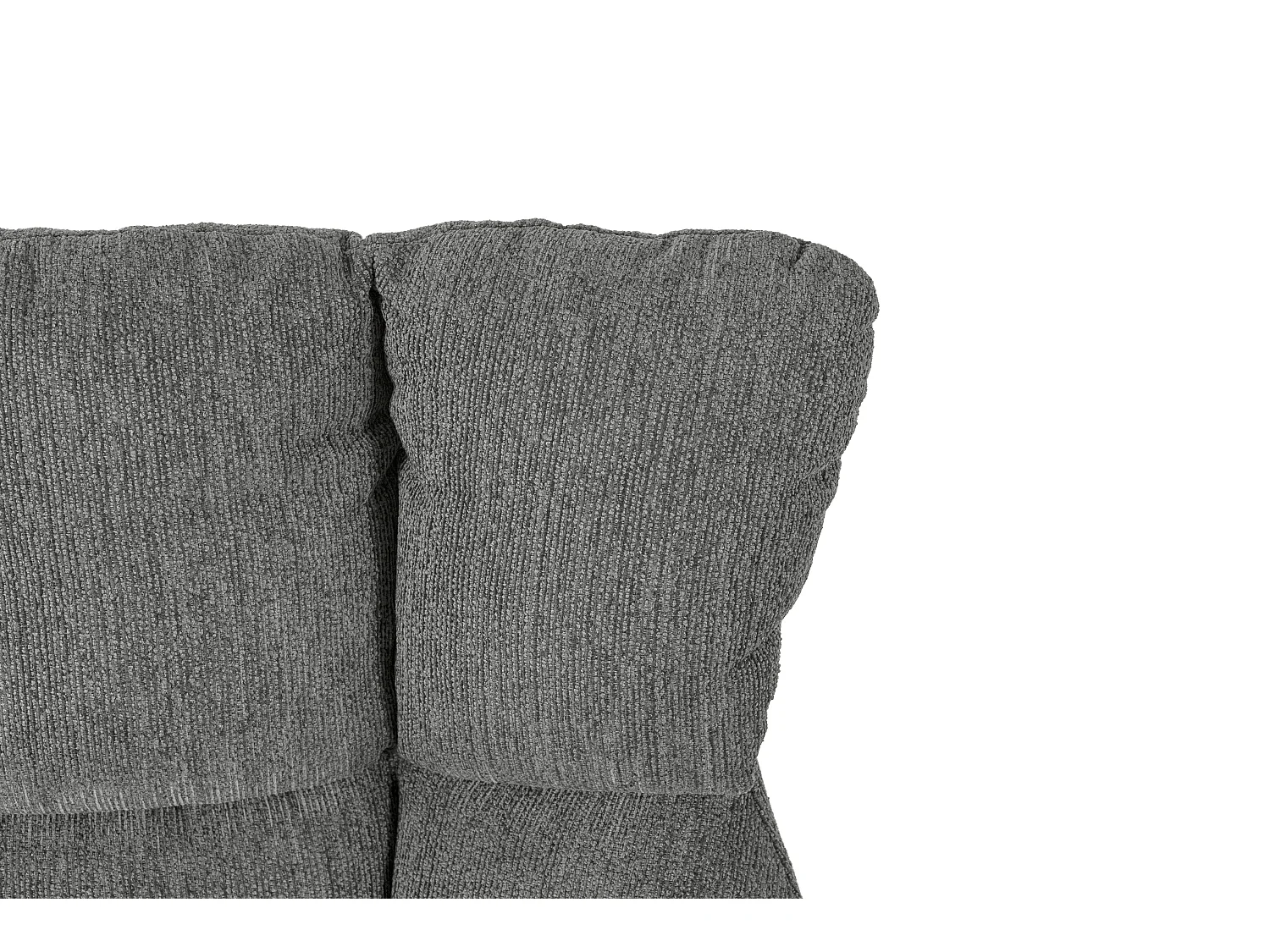 Fauteuil en tissu matelassé avec pieds en métal noir H89 cm - ODETTE