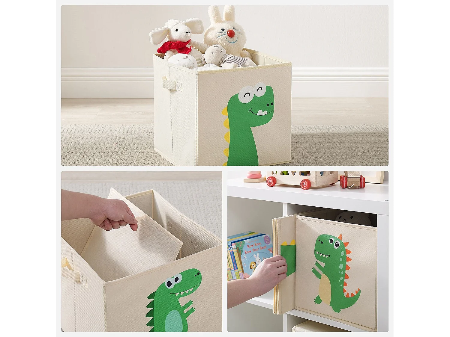 Lot de 3 boîtes de rangement pour enfants