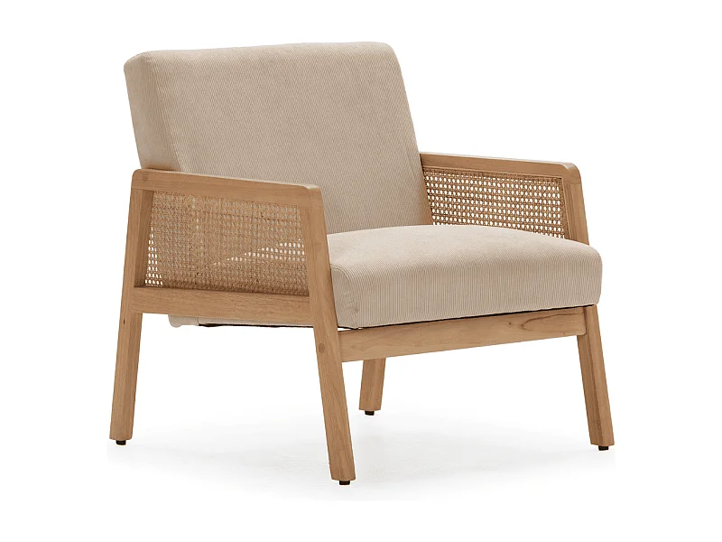Fauteuil Debra - 68x76.5x78cm - Beige