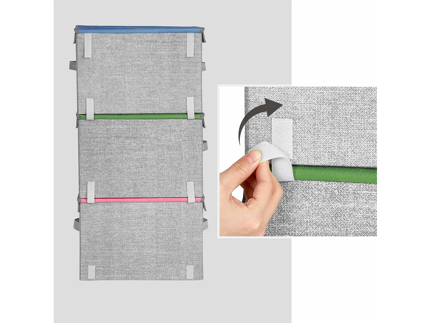 Lot de 3 boîtes de rangement pour enfants