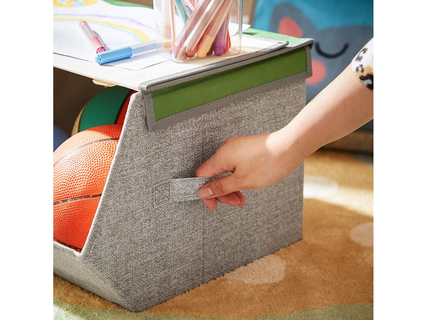 Lot de 3 boîtes de rangement pour enfants