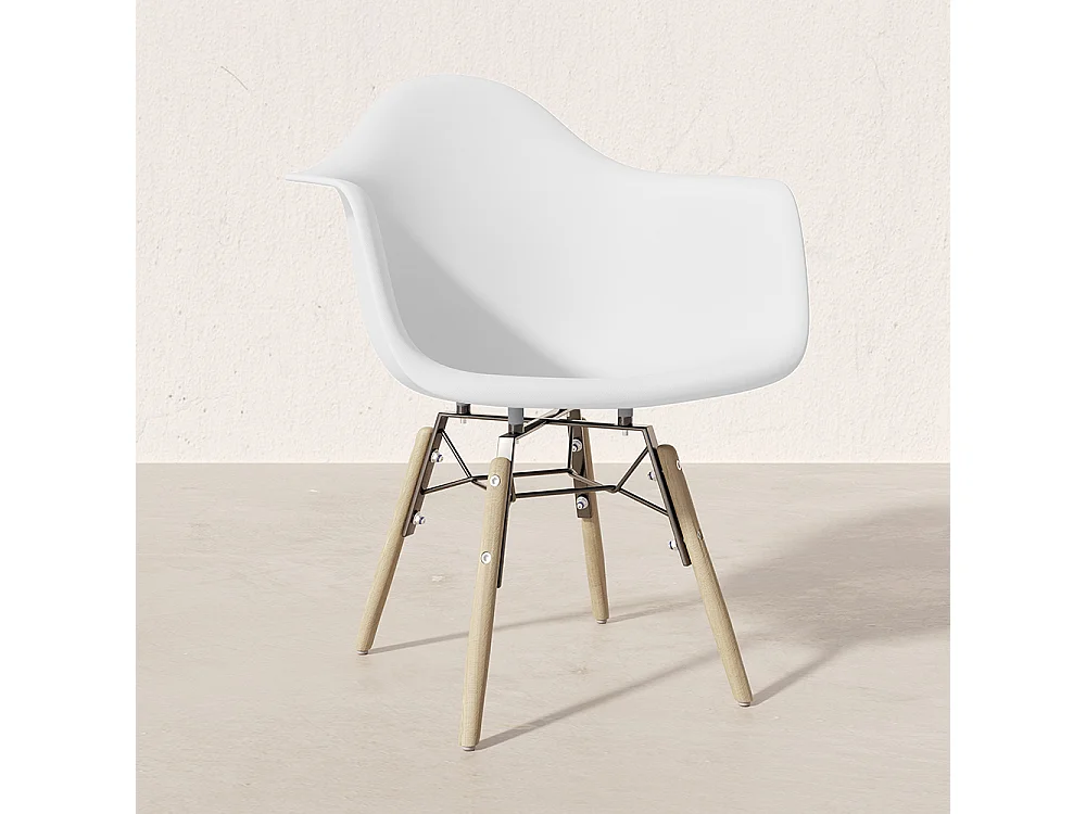 Chaise Enfant Design Scandinave - Pieds en Bois - Nordika Jaune