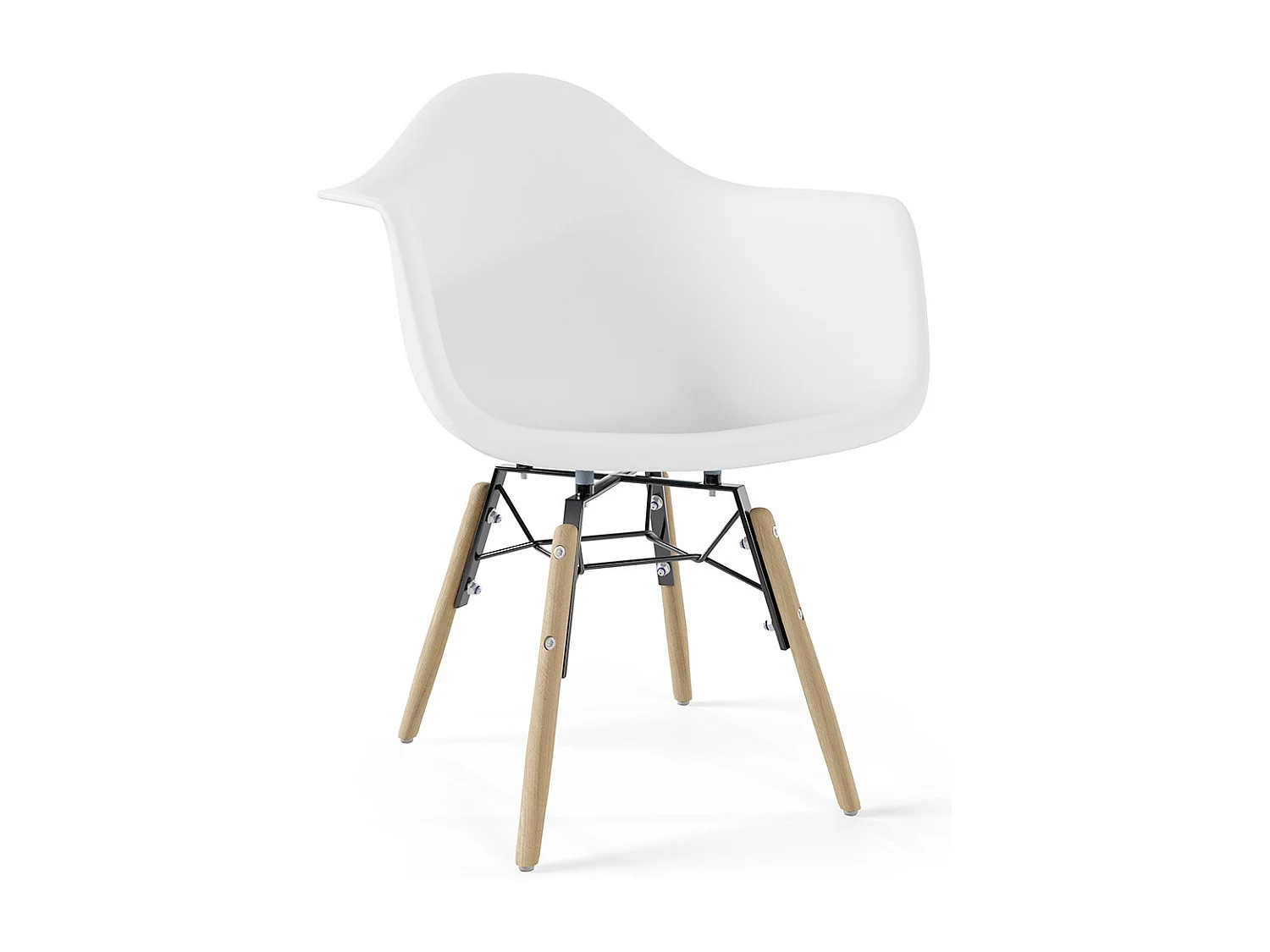Chaise Enfant Design Scandinave - Pieds en Bois - Nordika Jaune