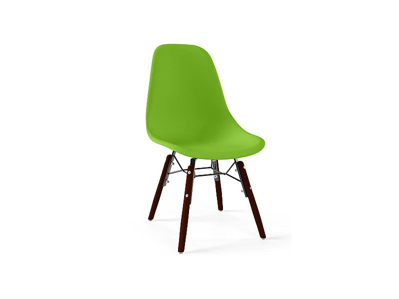 Sedie per Bambini - Design Scandinavo - Gambe in Legno Scuro - Skögur