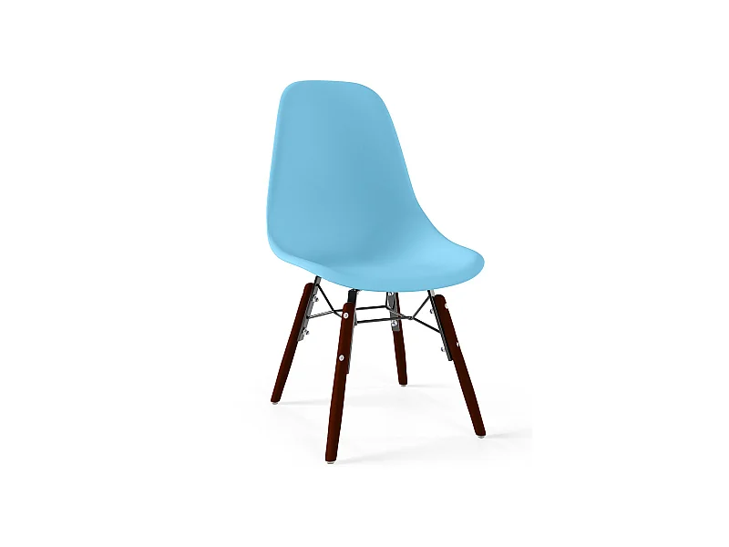 Sedie per Bambini - Design Scandinavo - Gambe in Legno Scuro - Skögur