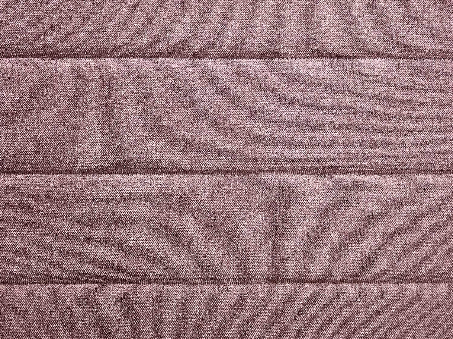 Lit banquette 2 x 80 x 200 cm - Avec sommier peigne et tiroirs - Tissu texturé - Rose + Matelas - CAMITY