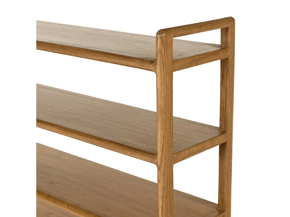 AMY - Etagère 4 niveaux en bois de mindi AMY