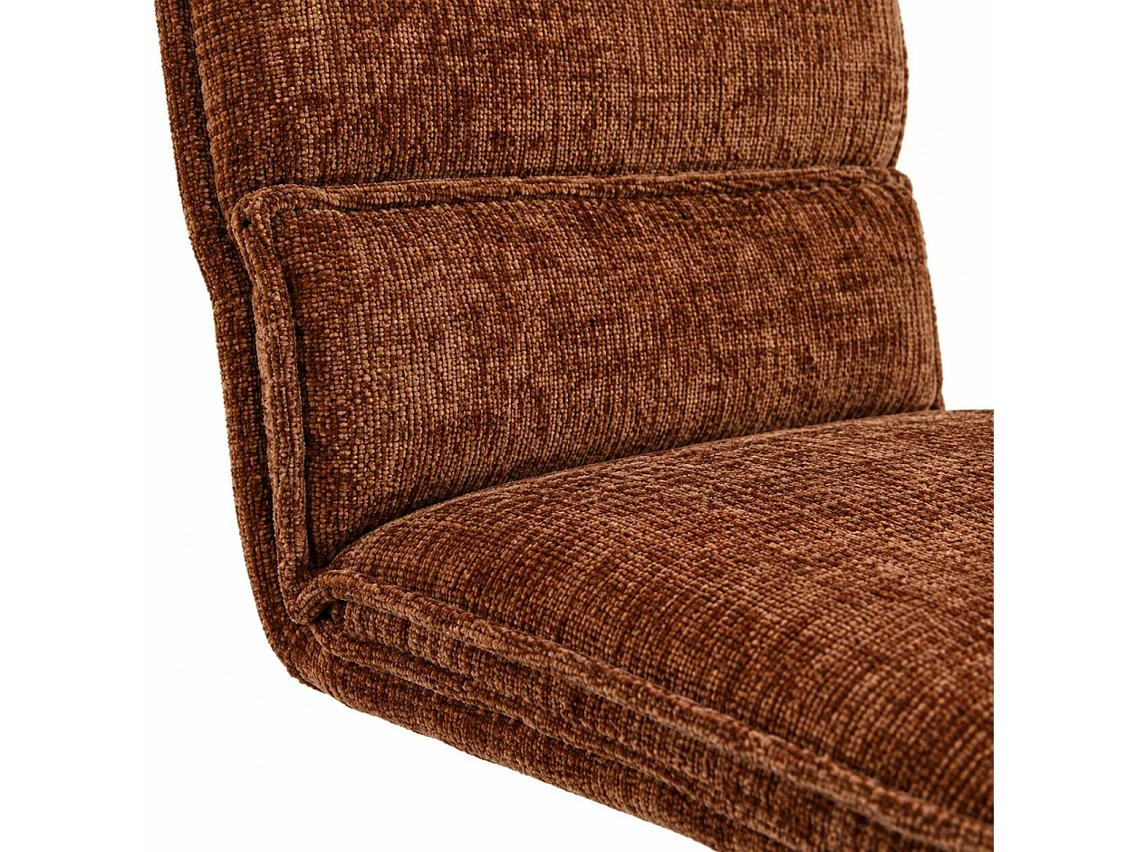 Tabouret de bar réglable en tissu terracotta (lot de 2) IENA