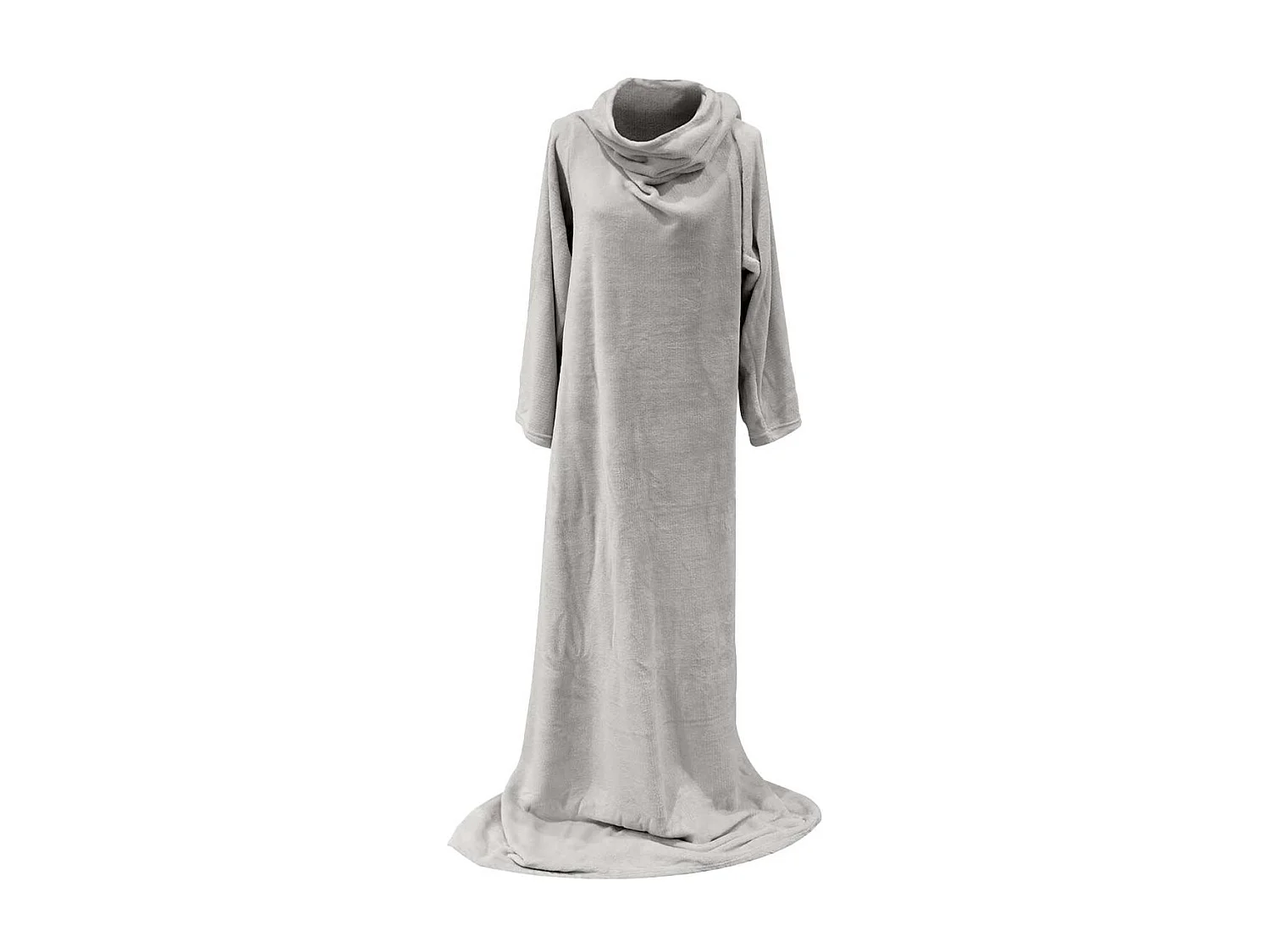 Plaid à Manches Ultra Doux 140x180cm Gris - KYOT