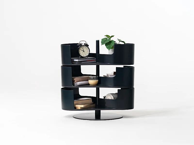 Infinity Zwart met 6 legplanken – Design schoenenkast