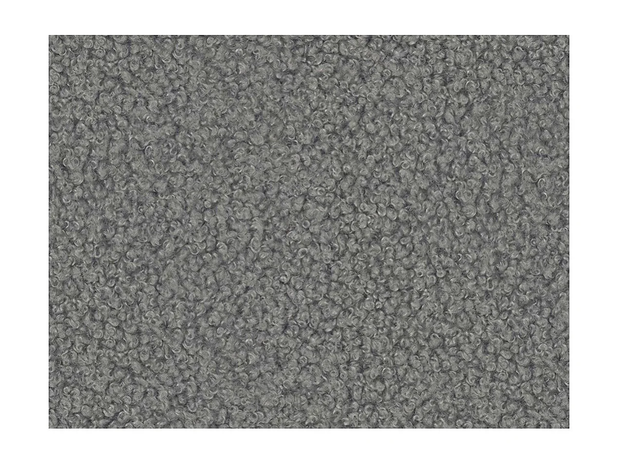 Canapé d'angle convertible FABIO 5 places en tissu bouclette - angle droit - Gris anthracite