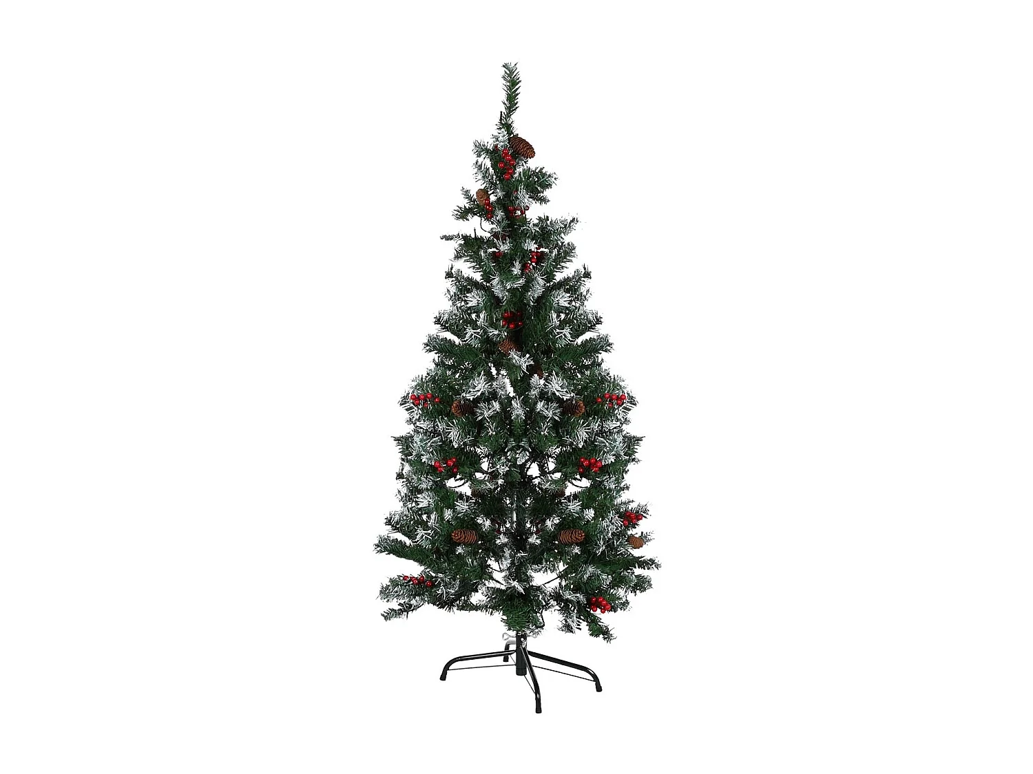 Sapin de Noël Métal vert PE(1x1x150cm)