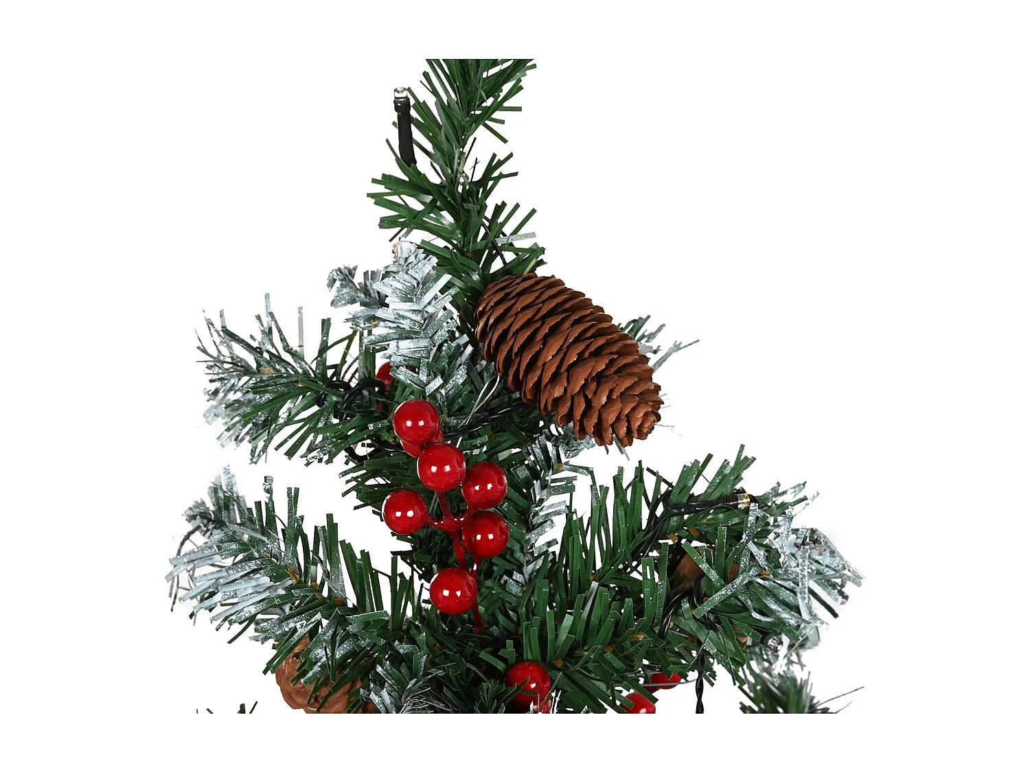 Sapin de Noël Métal vert PE(1x1x150cm)
