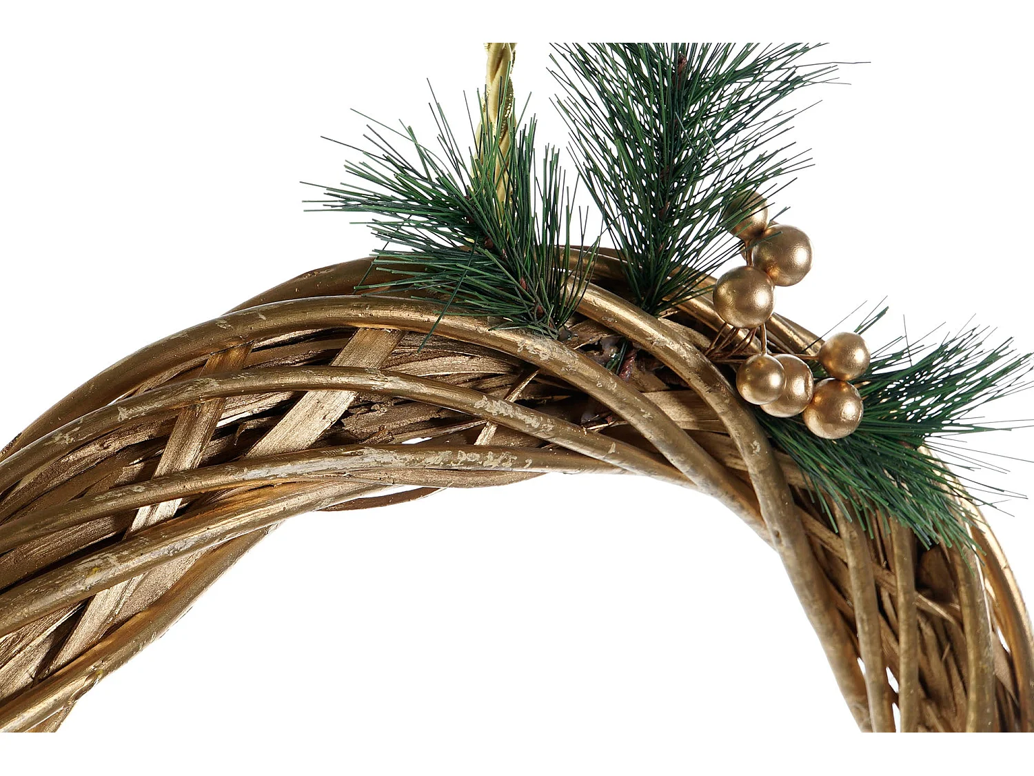 Weihnachtskrippe Goldener Kranz 30x5x30cm - Wanddekoration