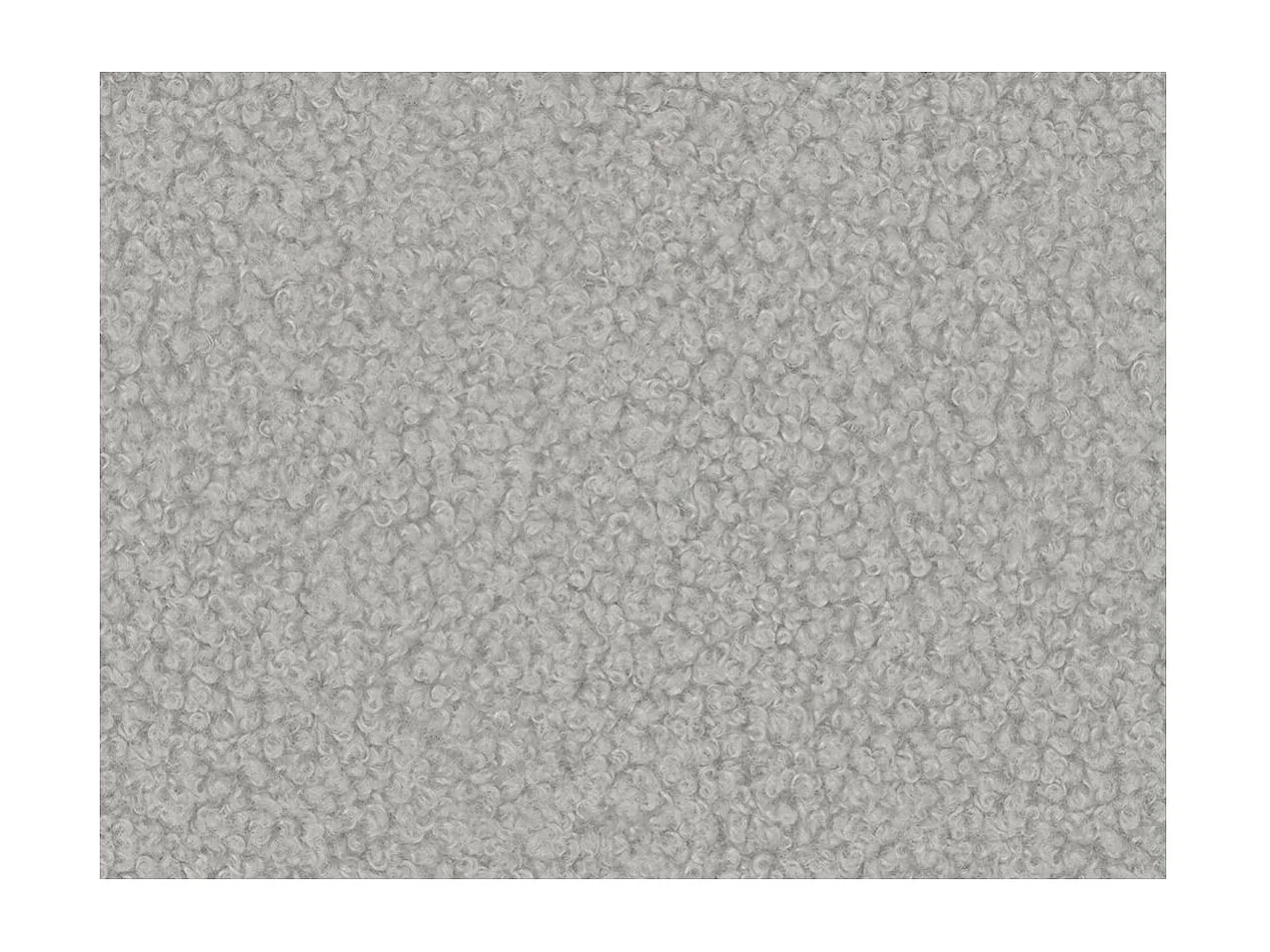 Canapé d'angle convertible FABIO 5 places en tissu bouclette - angle gauche - gris clair
