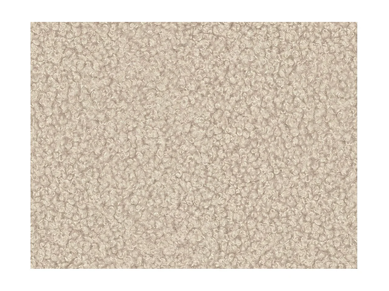 Canapé d'angle convertible FABIO 5 places en tissu bouclette - angle droit - beige