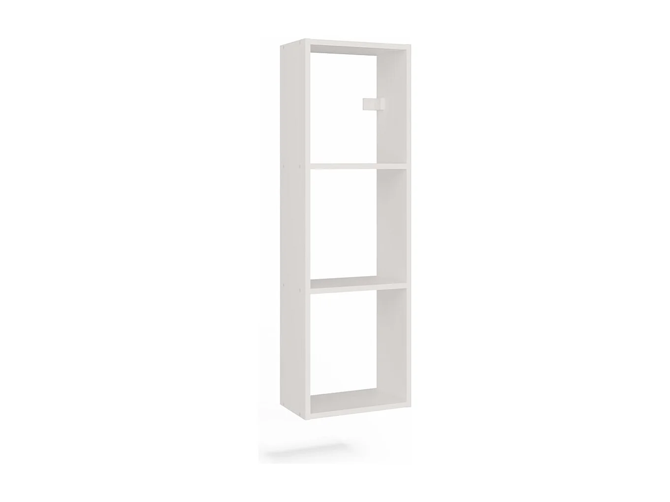 COBI - Mensola da parete design moderno con 3 scomparti - Bianco opaco